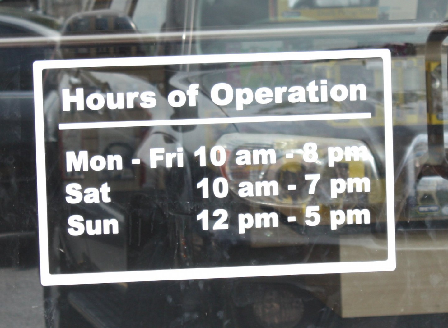 store hours